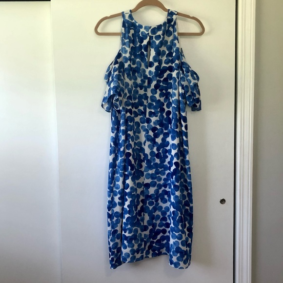 Plus Size London Times Cold Shoulder Dress - Picture 4 of 10